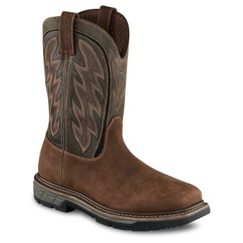 Red Wing Rio Flex 11-inch Waterproof Safety Toe Pull-On Mens Work Boots Brown - Style 2204